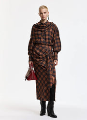 Karm Bow Midi Length Skirt