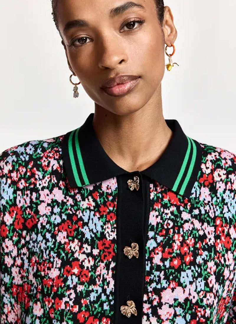 Kartos Knitted Jacquard Polo