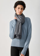 Kas Cashmere Solid Felt Scarf With Fringe