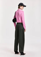 Kasa Pearl-Embellished Bow Collar Pullover