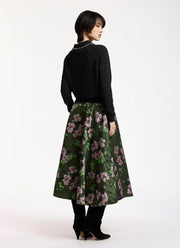 Kasa Pearl-Embellished Bow Collar Pullover