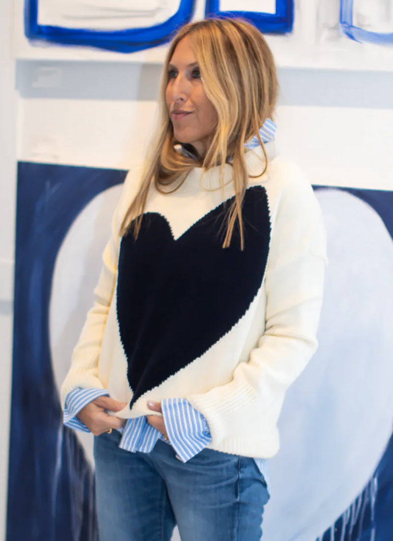 Kerri Rosenthal Benton Imperfect Heart Sweater 