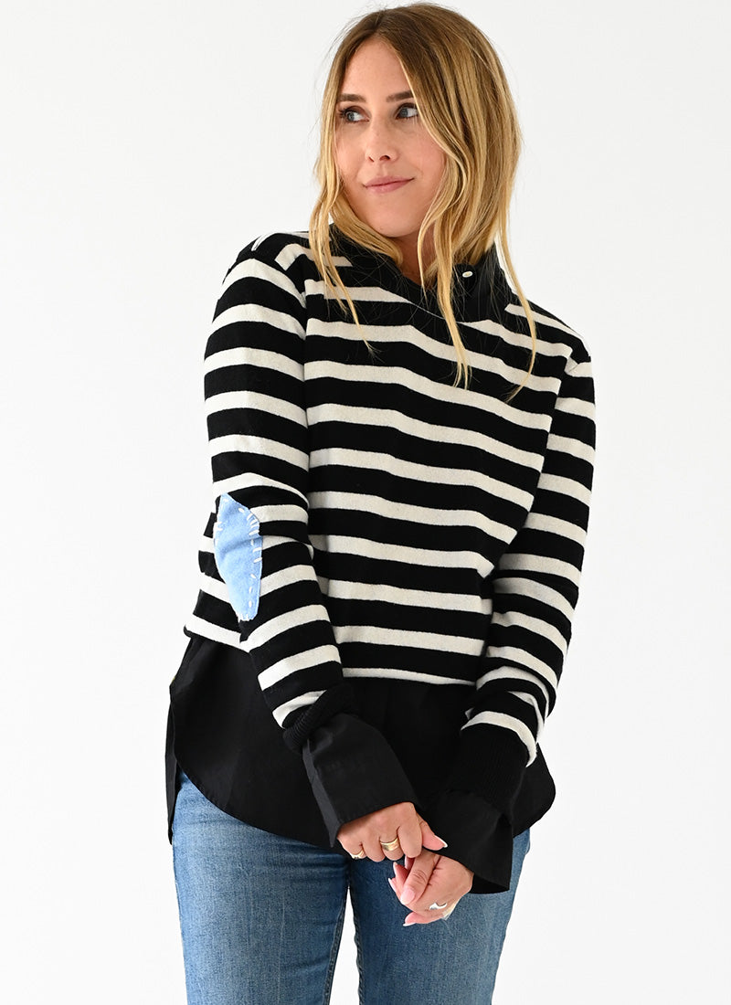 Kerri Rosenthal Cashmere Patchwork Pullover