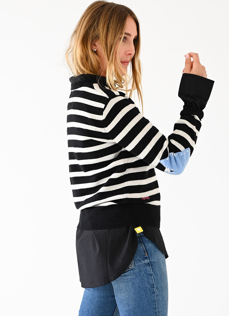 Kerri Rosenthal Cashmere Patchwork Pullover