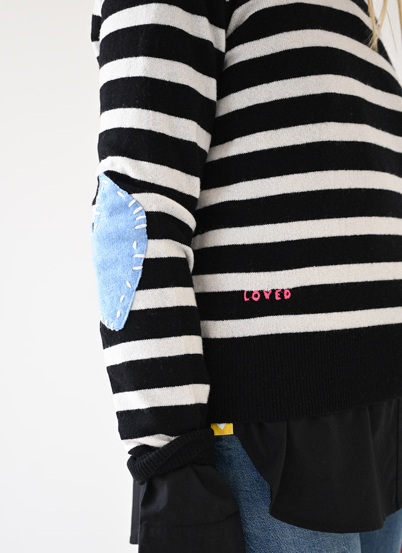 Kerri Rosenthal Cashmere Patchwork Pullover
