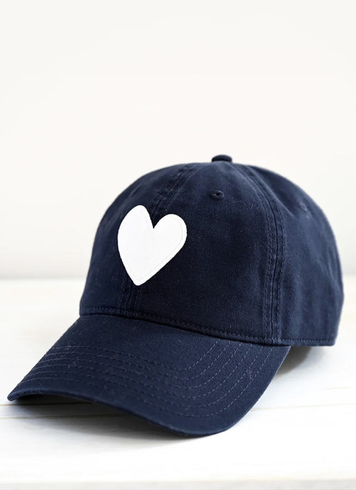 Kerri Rosenthal Heart Patch Baseball Hat