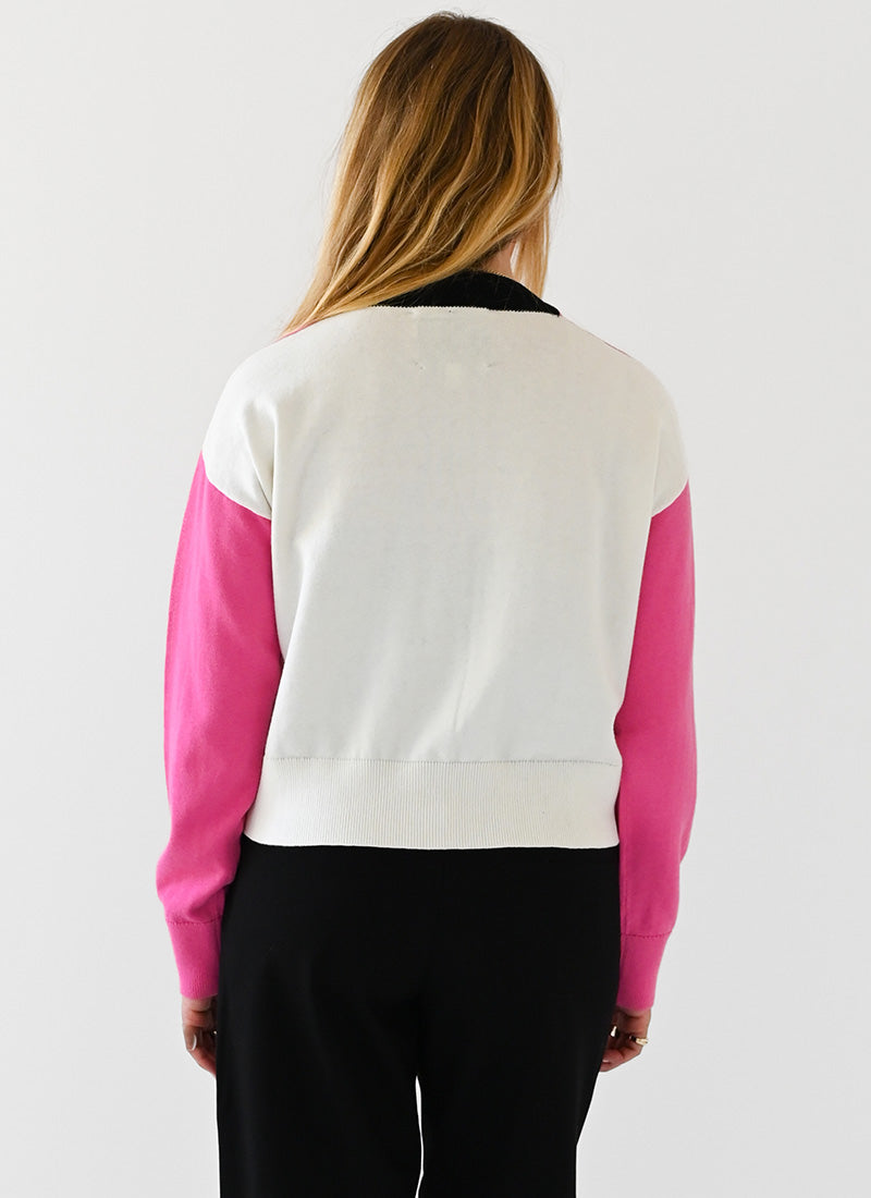 Kerri Rosenthal Liv Gemstone Heart Cardigan