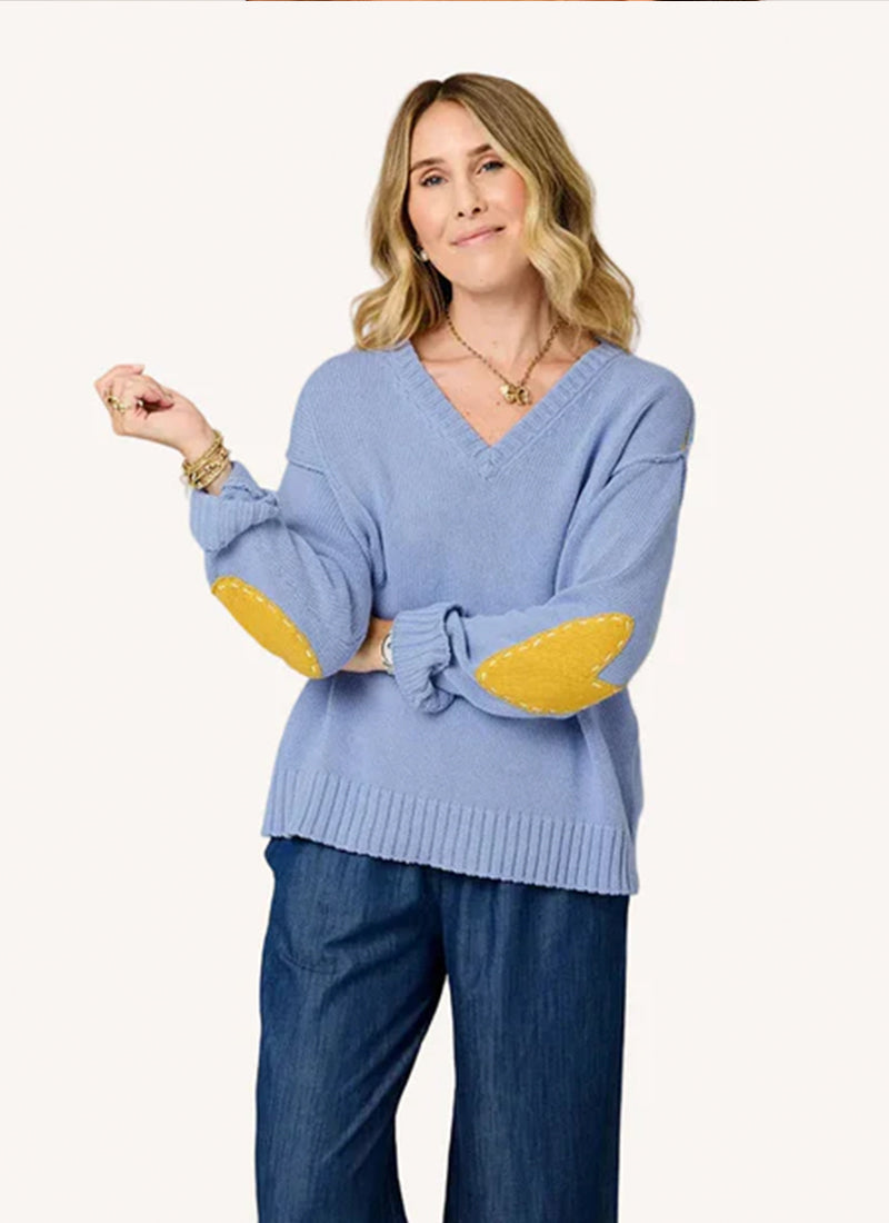 Frenchy V-neck Sweater by Kerri Rosenthal