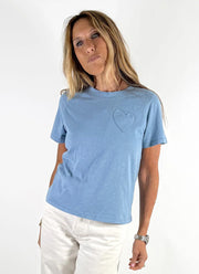 Kerri Rosenthal Heart Patch Slub Tee