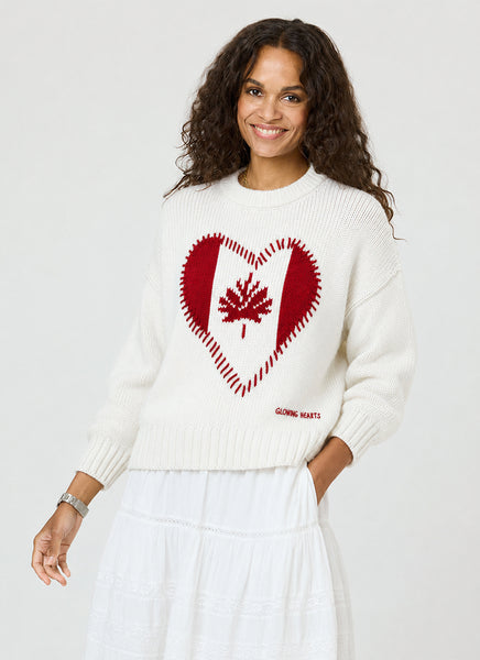 Boyfriend Maple Leaf Sweater by Kerri Rosenthal | Andrews