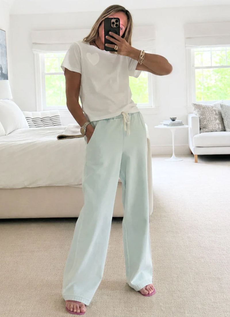 Kerri Rosenthal Heart Patch Slub Tee