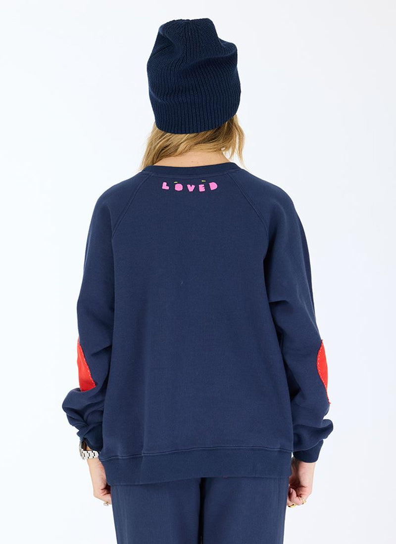  Benton Imperfect Heart Patch Sweatshirt by Kerri Rosenthal at Andrews 