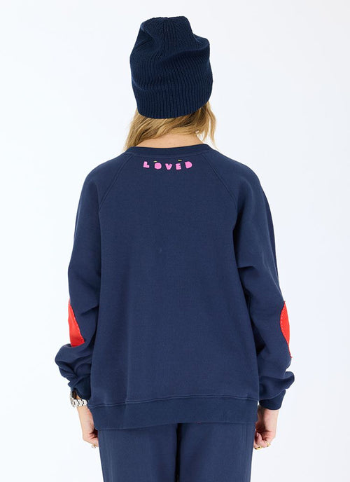  Benton Imperfect Heart Patch Sweatshirt by Kerri Rosenthal at Andrews 
