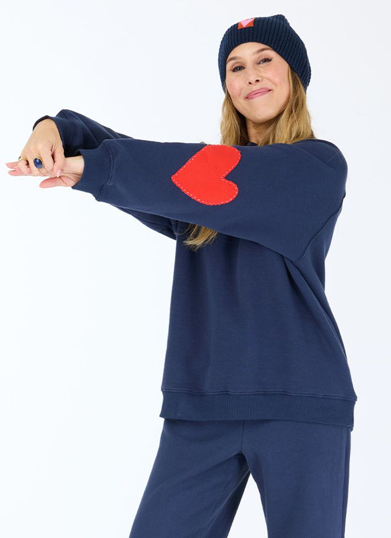  Benton Imperfect Heart Patch Sweatshirt by Kerri Rosenthal at Andrews 