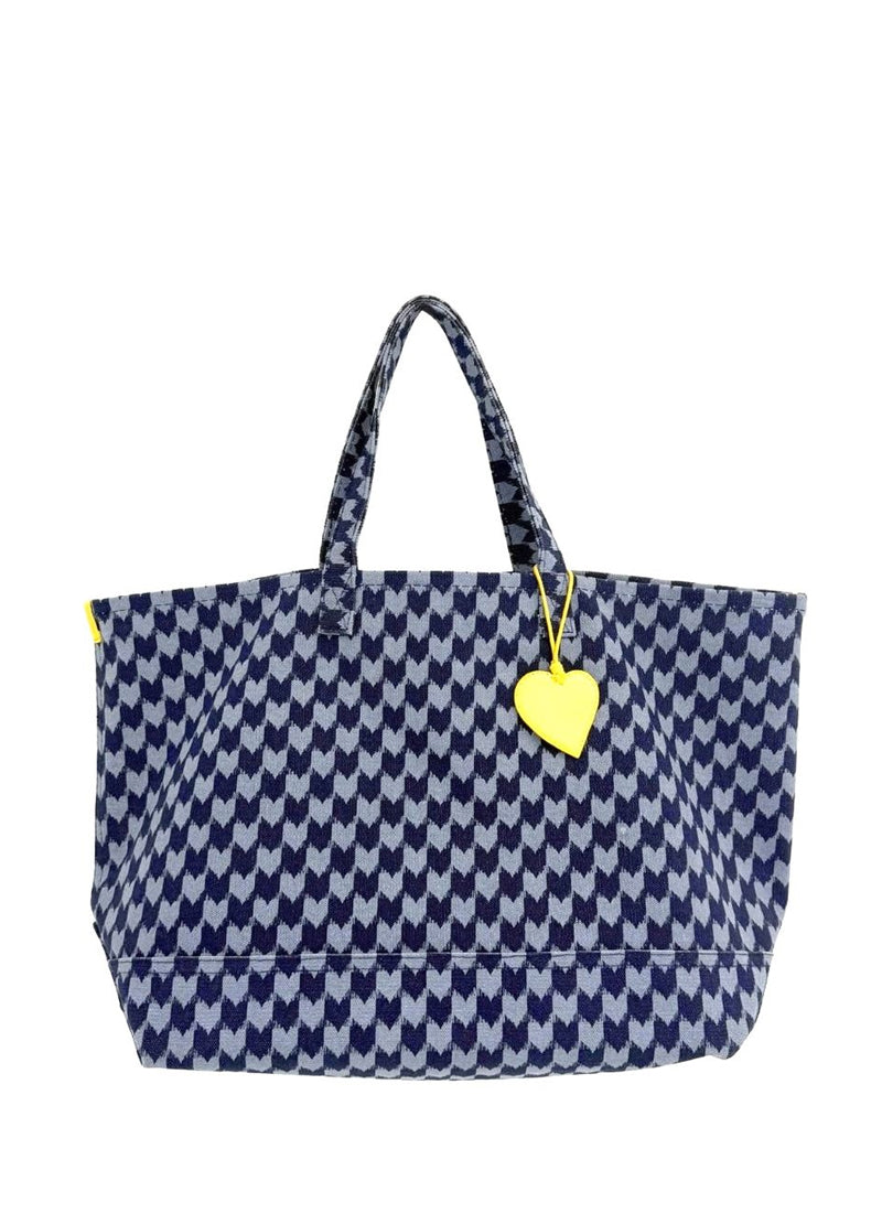 KR Heart In Check Tote by Kerri Rosenthal at Andrews