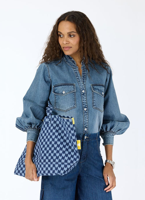 KR Heart In Check Tote by Kerri Rosenthal at Andrews