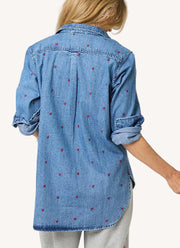 Kerri Rosenthal Mia Tiny Heart Denim Shirt