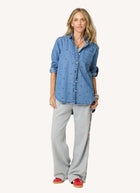 Kerri Rosenthal Mia Tiny Heart Denim Shirt