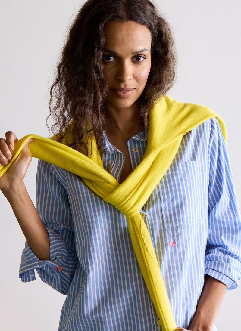 Mia Shirt Stripe Blue/White by Kerri Rosenthal at Andrews