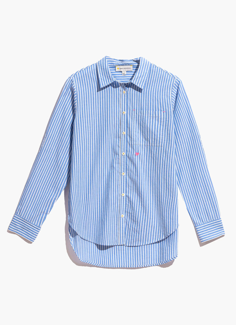 Mia Shirt Stripe Blue/White by Kerri Rosenthal at Andrews