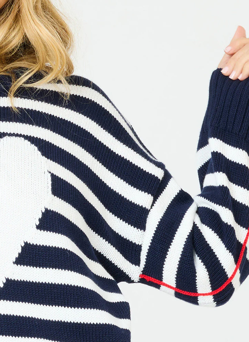 Kerri Rosenthal Summer Imperfect Heart Sweater