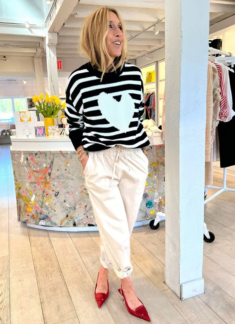 Kerri Rosenthal Summer Imperfect Heart Sweater