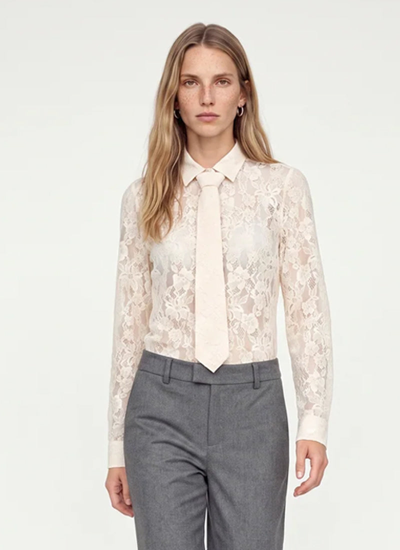 Kether Lace Tie Shirt