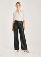 Kimberly Vegan Leather Wide Leg Pant