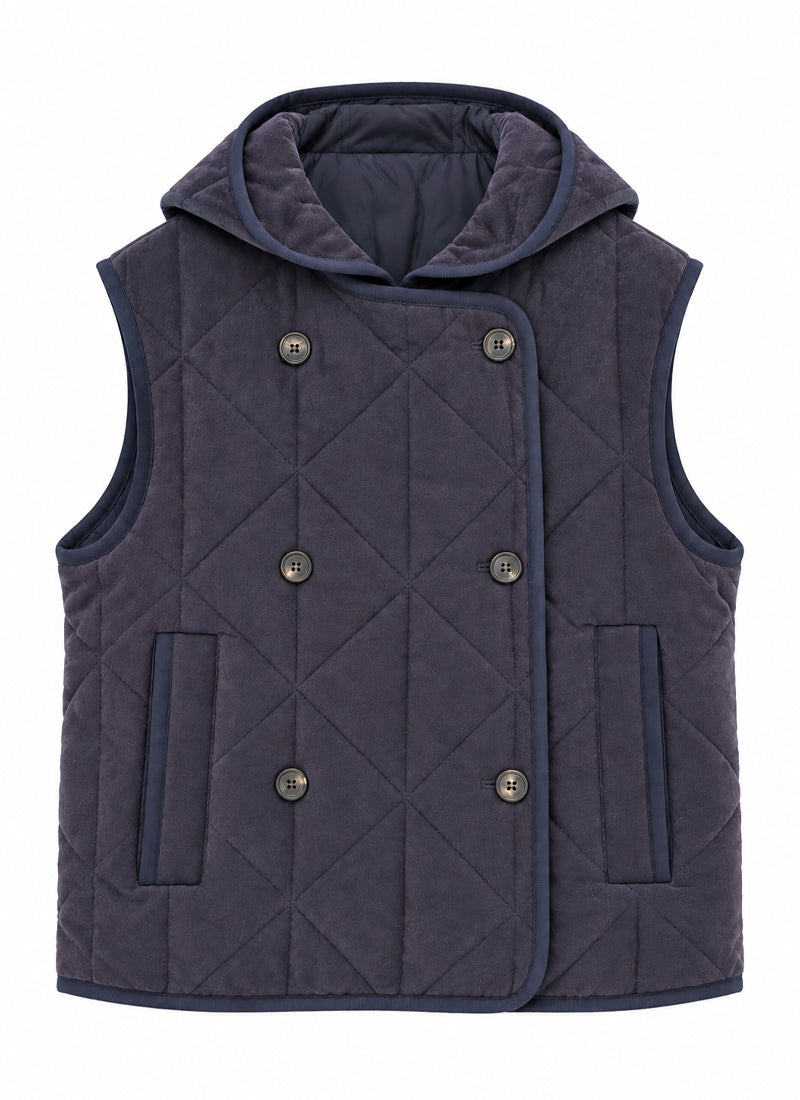Knit Quilted Vest