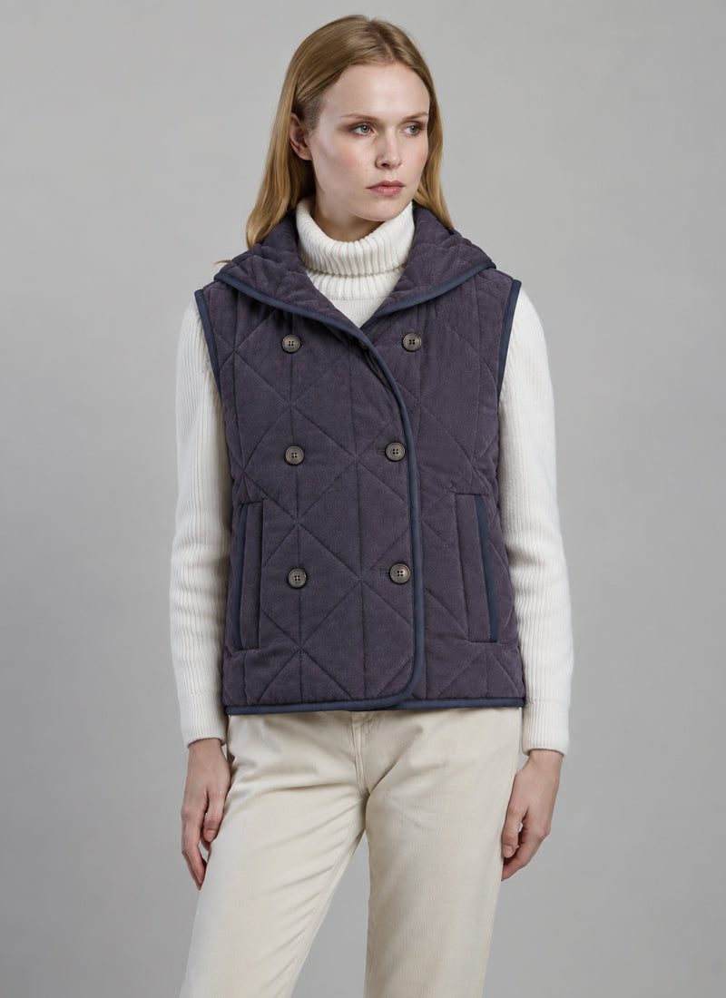 Knit Quilted Vest
