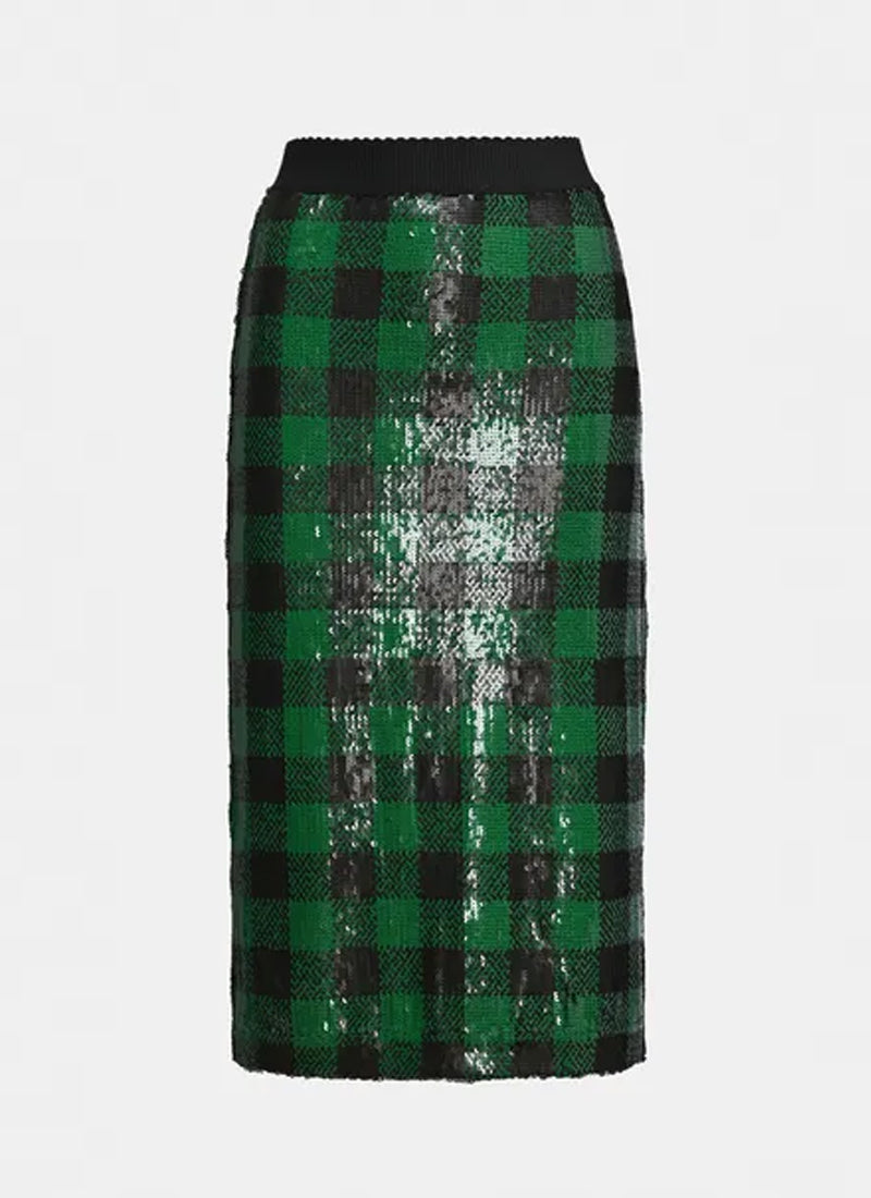 Knitwear Sequin Pencil Skirt