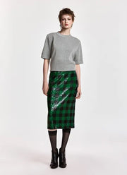 Knitwear Sequin Pencil Skirt