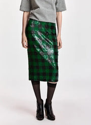 Knitwear Sequin Pencil Skirt