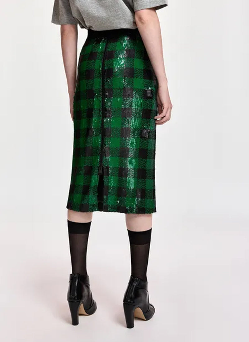 Knitwear Sequin Pencil Skirt