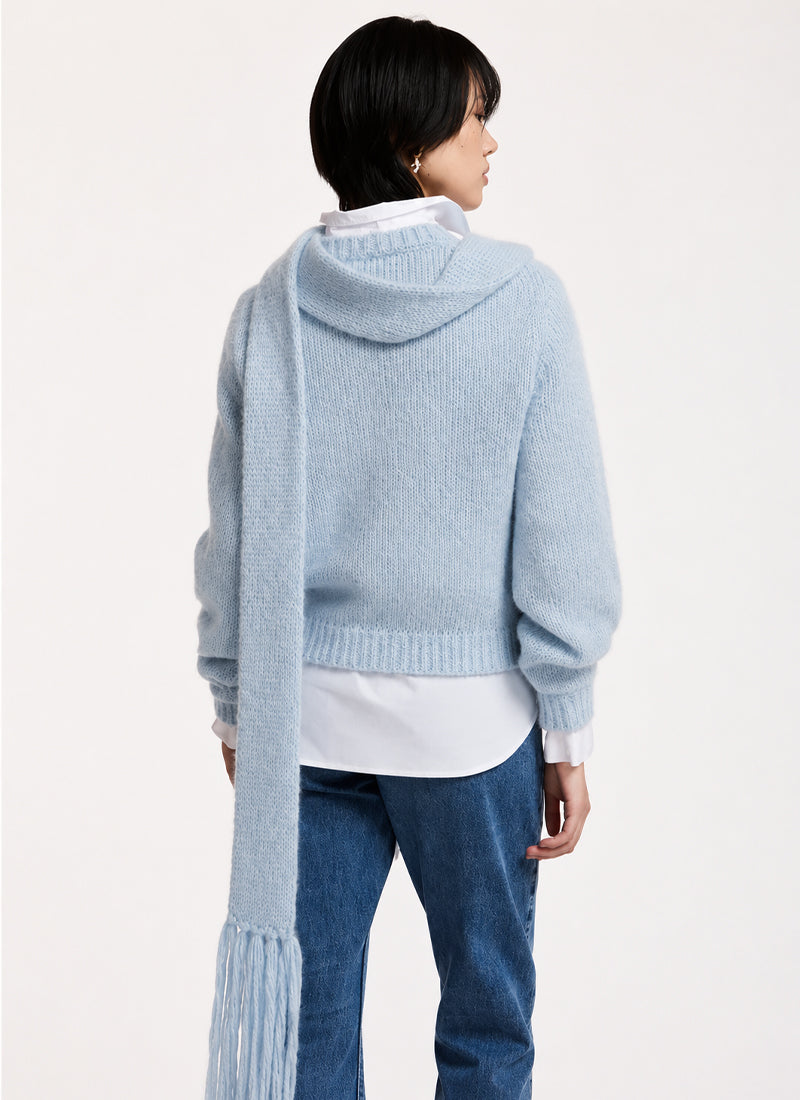 Kollier Bow-Embellished Knitted Sweater