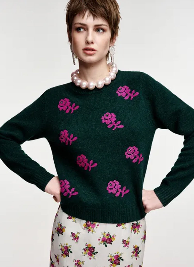 Korine Embroidered Pullover