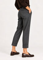 Krystal Tweed Tapered Crop Pant
