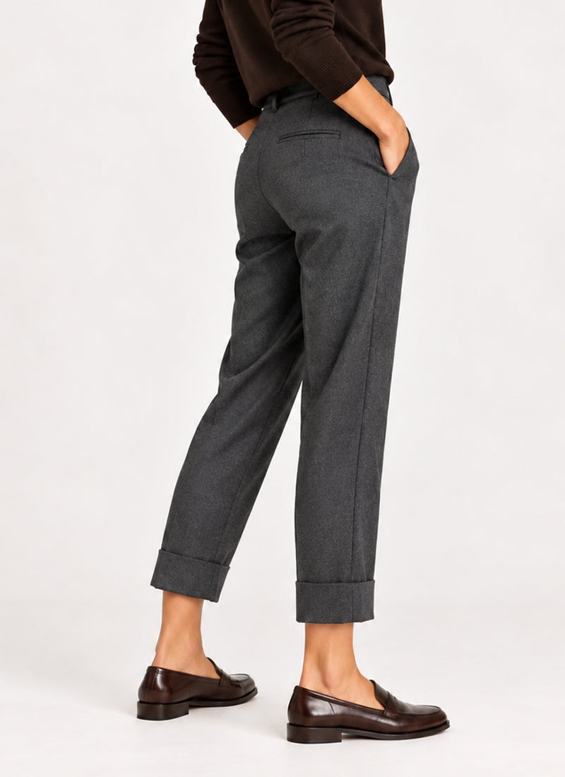 Krystal Tweed Tapered Crop Pant