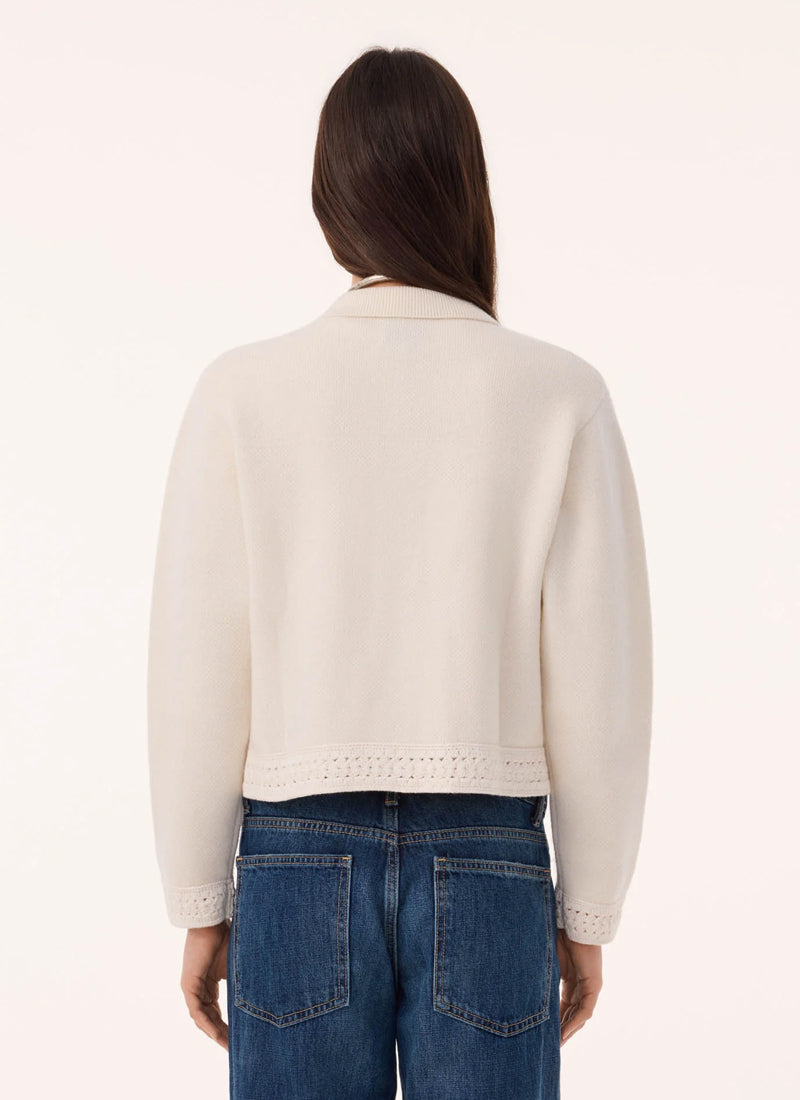 KUJTEN Xenia Crochet Pocket Cardigan