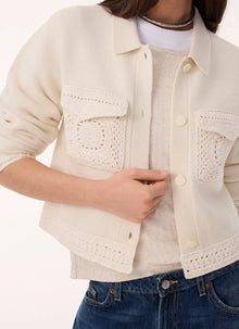 KUJTEN Xenia Crochet Pocket Cardigan