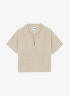 Aenor Cable Cashmere Short Sleeve Sweater