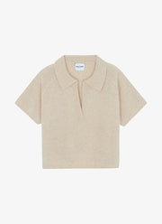 Aenor Cable Cashmere Short Sleeve Sweater
