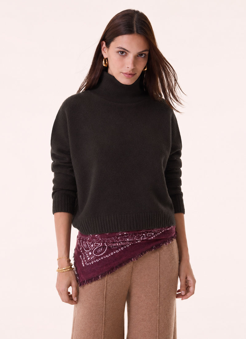 Tila Cashmere Mockneck Sweater