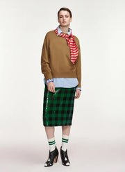 Kurtis embellished  Scarf Pullover