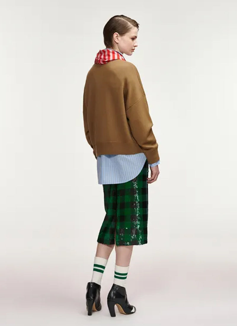 Kurtis embellished  Scarf Pullover