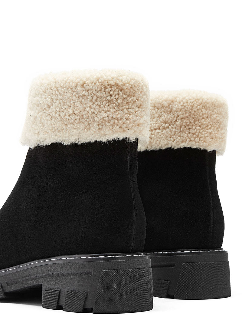 La Canadienne Abba Zippered Shearling Bootie
