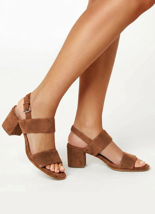 Flemming Suede Heeled Sandal by La Canadienne at Andrews