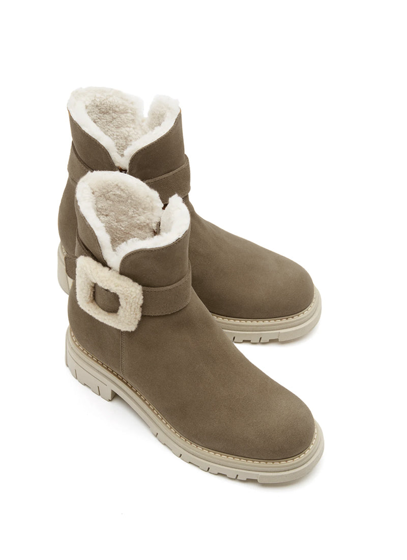 La Canadienne Doug Buckle Shearling Boot