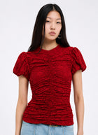 Lace Ruched Top