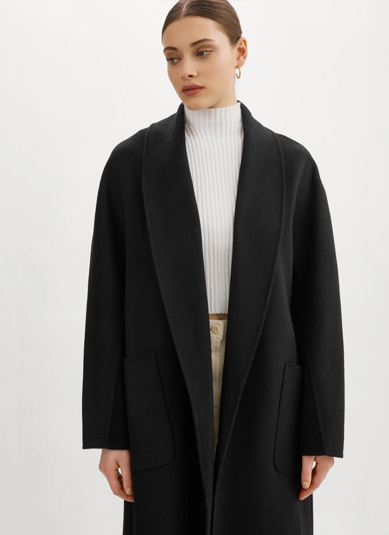 Thara Shawl Collar Wool Coat by LAMARQUE Andrews